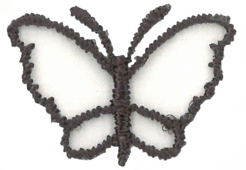 M1 SMALL ORGANZA BUTTERFLY CHOCOLATE 